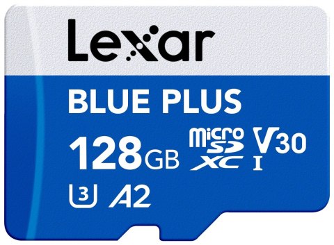 Lexar Karta pamięci microSD 128GB C10 A2 U3 V30 170MB/s Blue Plus