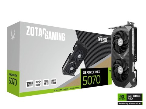 ZOTAC Karta graficzna GeForce RTX 5070 TWIN EDGE 12GB GDDR7 192bit 3DP/HDMI