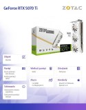 ZOTAC Karta graficzna GeForce RTX 5070 Ti SOLID CORE OC 16GB GDDR7 256bit 3DP/HDMI biała
