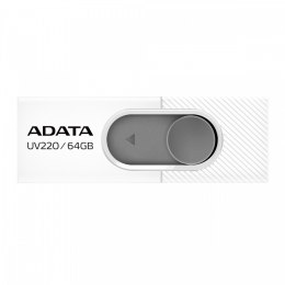 Adata Pendrive UV220 64GB USB2.0 Biało-szary