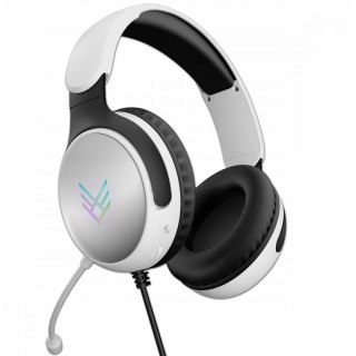 Audeeo Słuchawki gamingowe Light-Up Gaming białe