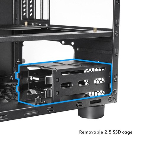 Chieftec Obudowa CI-03B-OP mATX The Cube czarna