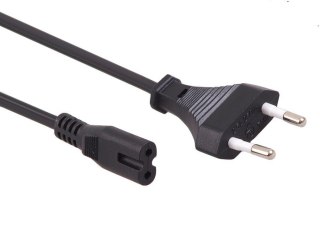 Kabel zasilający Maclean MCTV-809 ósemka IEC C7 150 cm wtyk EU typ C 2 pin