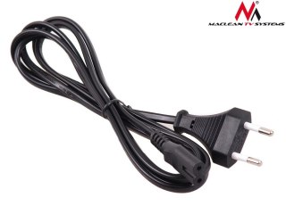 Kabel zasilający Maclean MCTV-809 ósemka IEC C7 150 cm wtyk EU typ C 2 pin