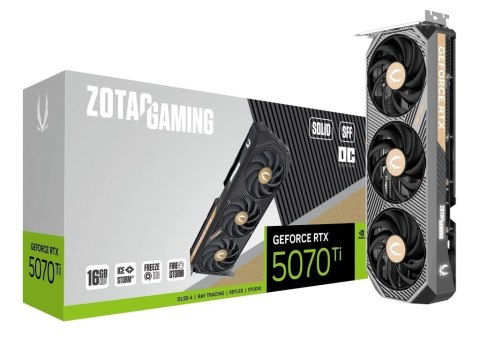 ZOTAC Karta graficzna GeForce RTX 5070 Ti SOLID SFF OC 16GB GDDR7 256bit 3DP/HDMI