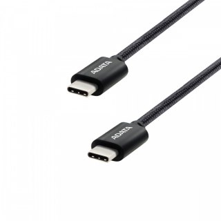 Kabel Adata USB C do USB C 100W 2 m czarny szybkie ładowanie PD wytrzymały