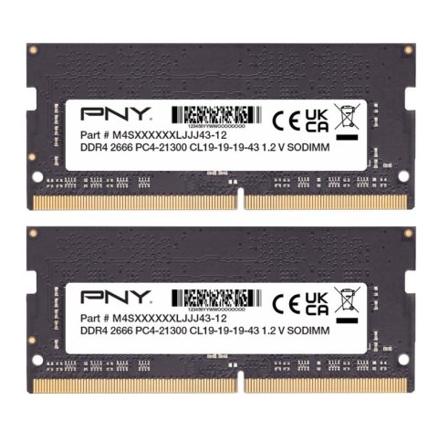 PNY Pamięć do notebooka 16GB DDR4 2666 2x8GB MN16GK2D42666