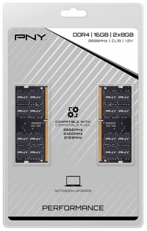 PNY Pamięć do notebooka 16GB DDR4 2666 2x8GB MN16GK2D42666