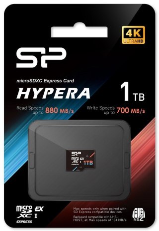 Silicon Power Karta pamięci microSDXC 1TB Express 7.1, PCIe Gen 3x1, NVMe, 880MB/s