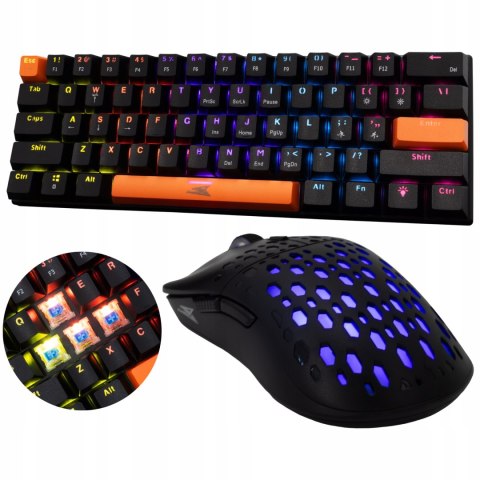 Zestaw Gamingowy Black Baracuda Klawiatura + Myszka Na Prezent Dla Gracza