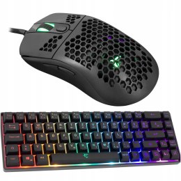 Zestaw Gamingowy Na Prezent Klawiatura + Mysz White Shark LED Dla Gracza