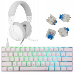 Zestaw Gamingowy Na Prezent Klawiatura + Słuchawki White Shark Dla Gracza