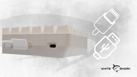 Zestaw Gamingowy Na Prezent Klawiatura + Słuchawki White Shark Dla Gracza