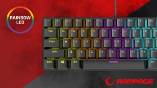 Zestaw Gamingowy Rampage Klawiatura + Myszka + Podkładka Prezent Dla Gracza