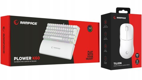 Zestaw Gamingowy Rampage Klawiatura RGB + Myszka Na Prezent Dla Gracza
