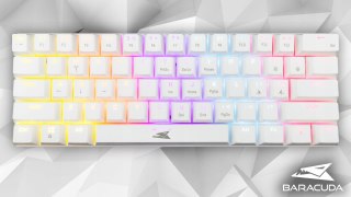 Zestaw Gamingowy White Baracuda Klawiatura + Myszka Na Prezent Dla Gracza