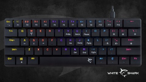 Zestaw Gamingowy White Shark Prezent Klawiatura Myszka Słuchawki Dla Gracza