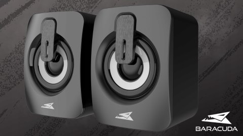 Głośniki Gamingowe Baracuda BGSP-011 Seashell Stereo 2.0 LED USB 2×3W Black