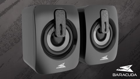 Głośniki Gamingowe Baracuda BGSP-011 Seashell Stereo 2.0 LED USB 2×3W Black