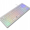 Klawiatura Gamingowa Baracuda BGK-01114 Krill Biała USB TKL RGB US