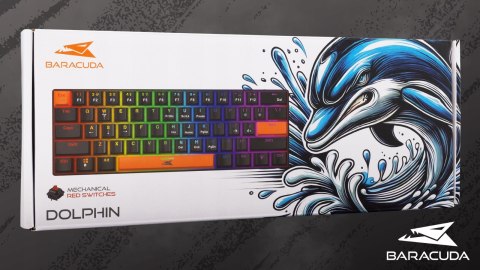 Klawiatura Gamingowa Baracuda BGK-03111 Dolphin Czarna Red Switch RGB USB