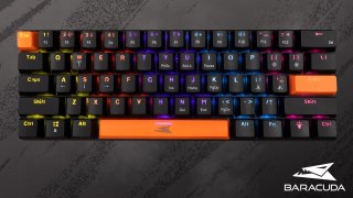 Klawiatura Gamingowa Baracuda BGK-03121 Dolphin Czarna Blue Switch RGB USB