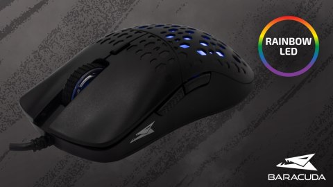 Mysz Gamingowa Baracuda BGM-021 Octopus Black 3600 DPI USB 6 przycisków
