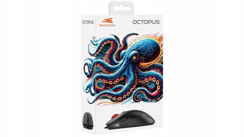Mysz Gamingowa Baracuda BGM-021 Octopus Black 3600 DPI USB 6 przycisków