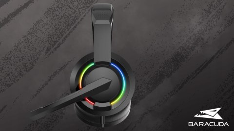 Słuchawki Gamingowe Baracuda BGH-021 Hydra Black LED Mikrofon USB mini Jack