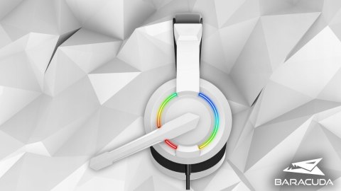 Słuchawki Gamingowe Baracuda BGH-021 Hydra White LED Mikrofon USB mini Jack