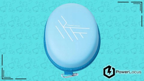 Słuchawki nauszne PowerLocus Bobo Cat bezprzewodowe niebieskie dla dzieci