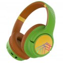 Słuchawki nauszne PowerLocus Bobo Cat bezprzewodowe zielone dla dzieci
