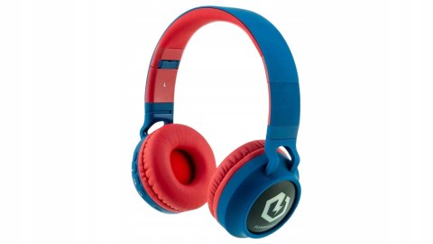 Słuchawki nauszne PowerLocus Buddy bezprzewodowe niebieskie LED dla dzieci