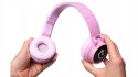 Słuchawki nauszne PowerLocus Buddy bezprzewodowe różowe LED dla dzieci