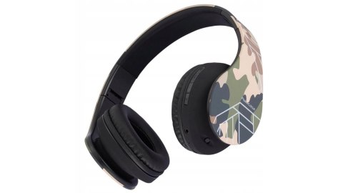 Słuchawki nauszne PowerLocus P2 Kids bezprzewodowe beżowe camo dla dzieci