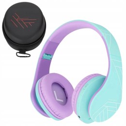 Słuchawki nauszne PowerLocus P2 Kids bezprzewodowe błękitne dla dzieci