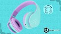 Słuchawki nauszne PowerLocus P2 Kids bezprzewodowe błękitne dla dzieci