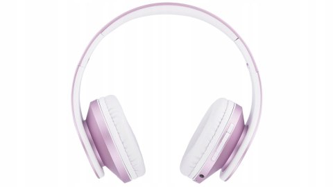 Słuchawki nauszne PowerLocus P2 Kids bezprzewodowe różowe dla dzieci
