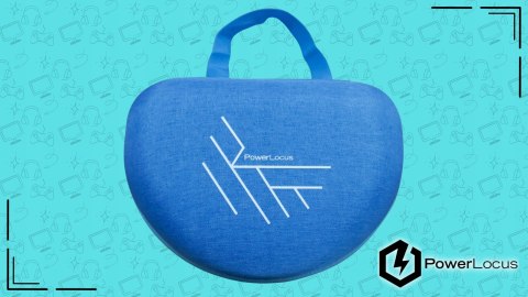 Słuchawki nauszne PowerLocus PLED bezprzewodowe błękitne LED dla dzieci