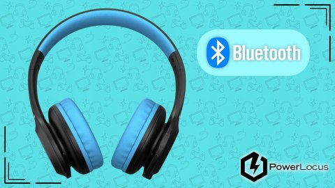 Słuchawki nauszne PowerLocus PLED bezprzewodowe czarne LED dla dzieci