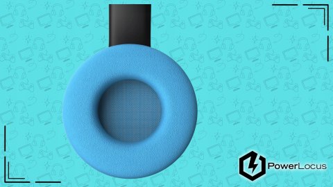 Słuchawki nauszne PowerLocus PLED bezprzewodowe czarne LED dla dzieci