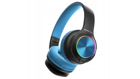 Słuchawki nauszne PowerLocus PLED bezprzewodowe czarne LED dla dzieci