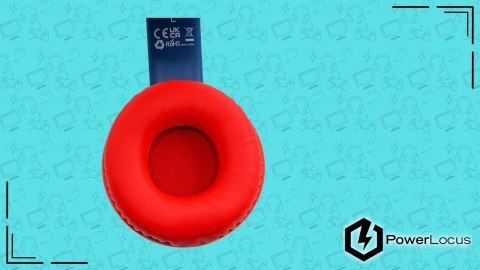 Słuchawki nauszne PowerLocus PLED bezprzewodowe granatowe LED dla dzieci