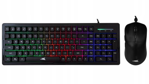 Zestaw Gamingowy Baracuda ORCA Black Gaming Combo Klawiatura + Mysz RGB USB
