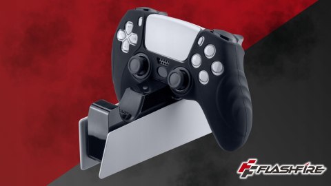 Czarne Etui Silikonowe FlashFire P803B na Pad PS5 DualSense Ochronne Case
