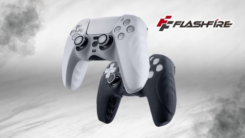 Czarne Etui Silikonowe FlashFire P803B na Pad PS5 DualSense Ochronne Case