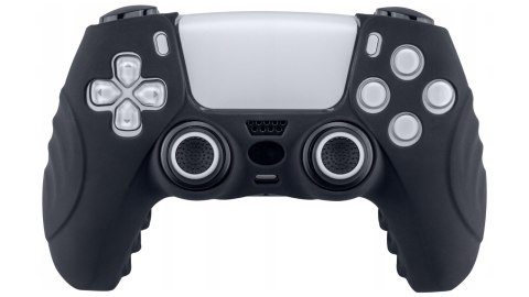 Czarne Etui Silikonowe FlashFire P803B na Pad PS5 DualSense Ochronne Case