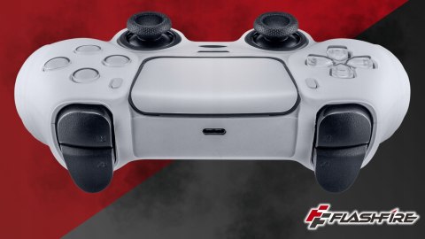 Etui Silikonowe FlashFire P803W na Pad PS5 DualSense Ochronne Obudowa Białe