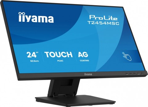 IIYAMA Monitor 24 cale T2454MSC-B3AG 10 PKT. POJ,IPS,HDMI,DP,300cd,FHD,2xUSB,2x2W,