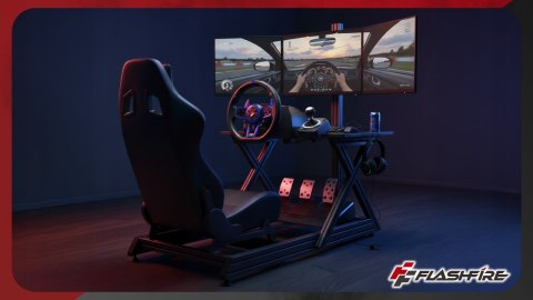 Kierownica Gamingowa FLASHFIRE F111 6 Biegów 270°/900° PC PS5 PS4 Switch
